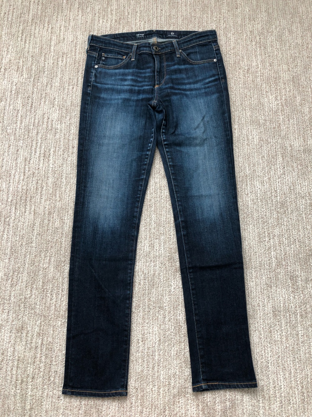 Ag Adriano Goldschmied The Stilt Dark Blue Straight Denim 27R